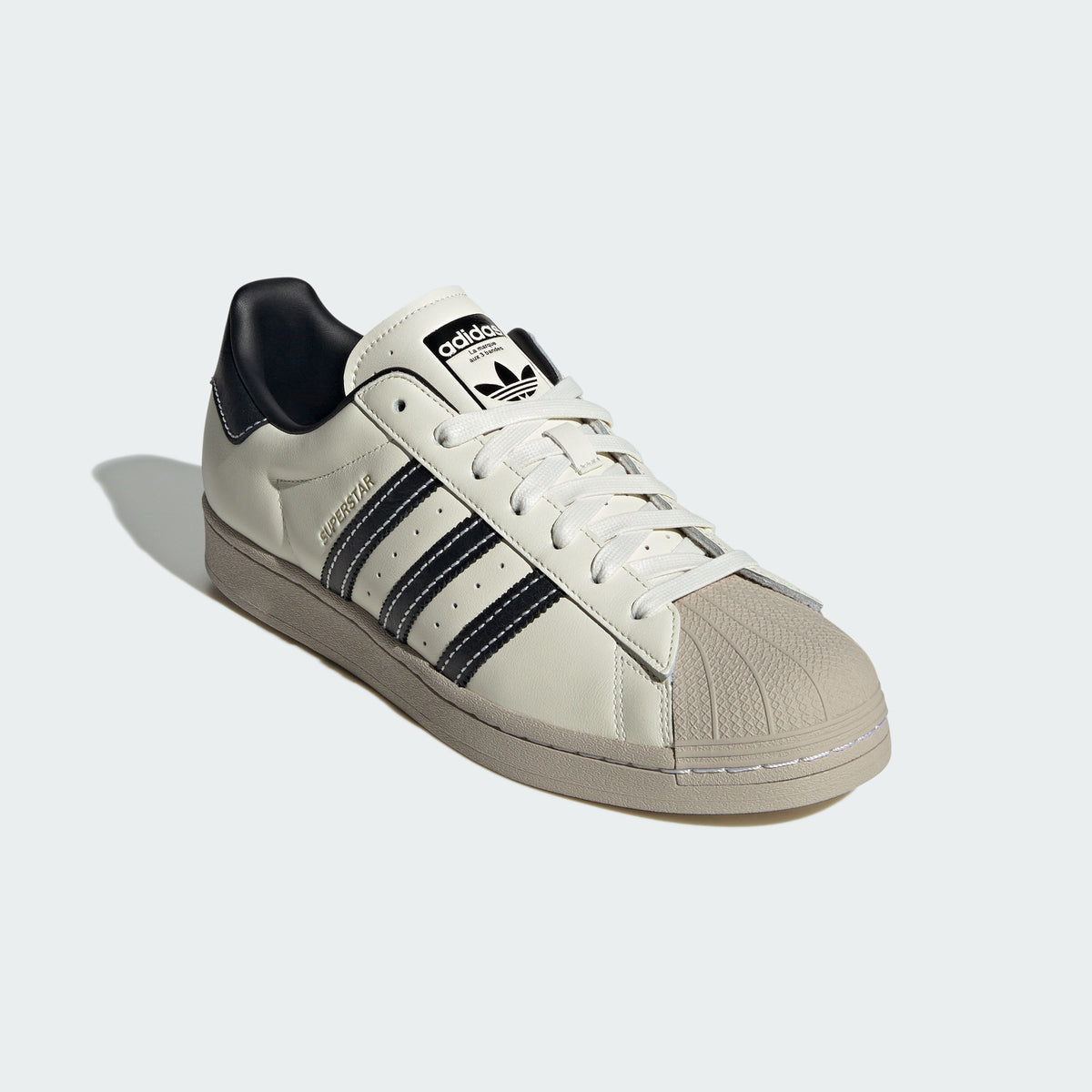 Adidas Superstar Sneakers - Off White / Khaki Brown / Black - view 5