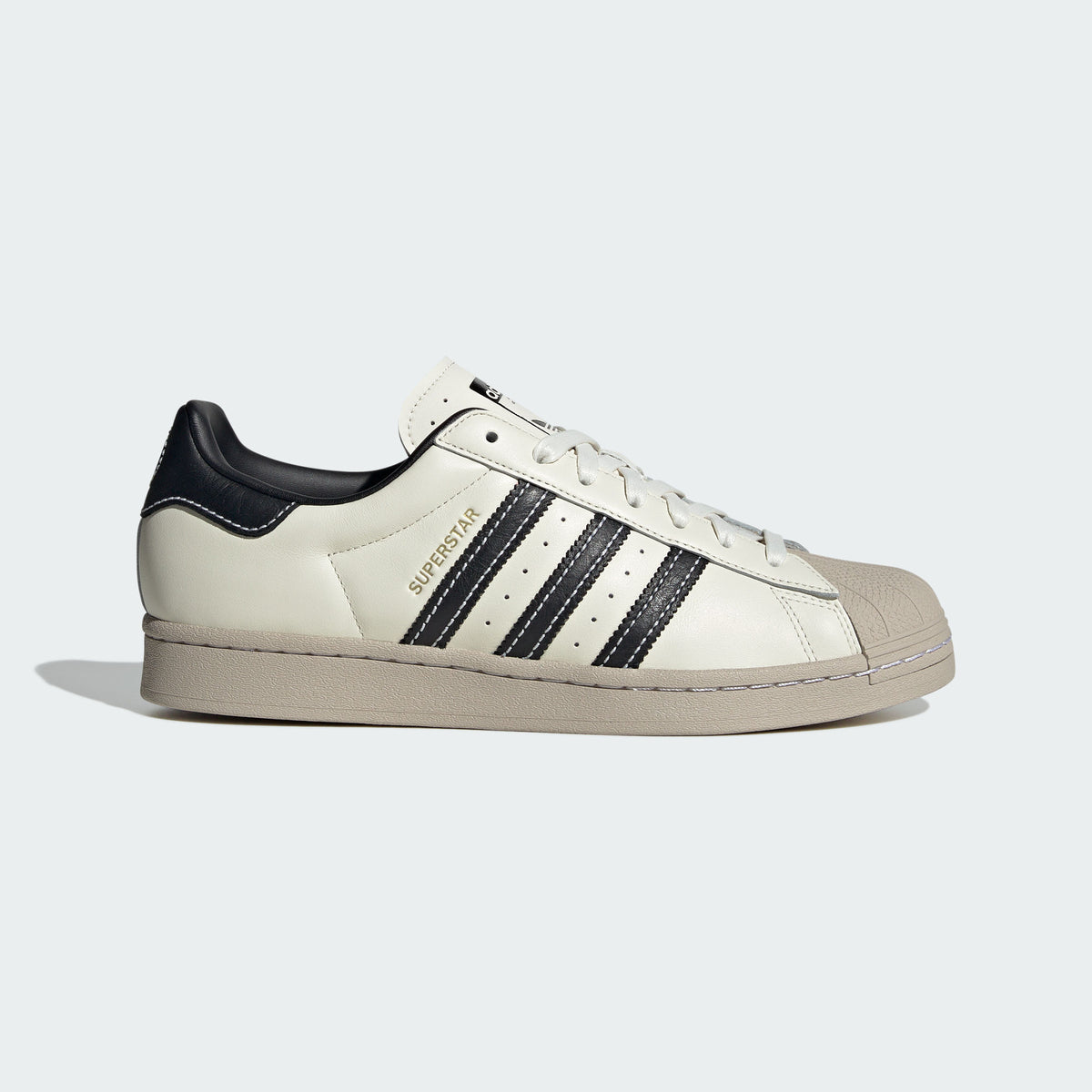 Adidas Superstar Sneakers - Off White / Khaki Brown / Black - view 1