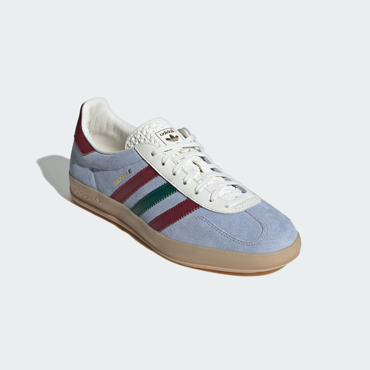 Adidas Gazelle Indoor Sneakers - Better Scarlet / Chalk White / Gold - view 1