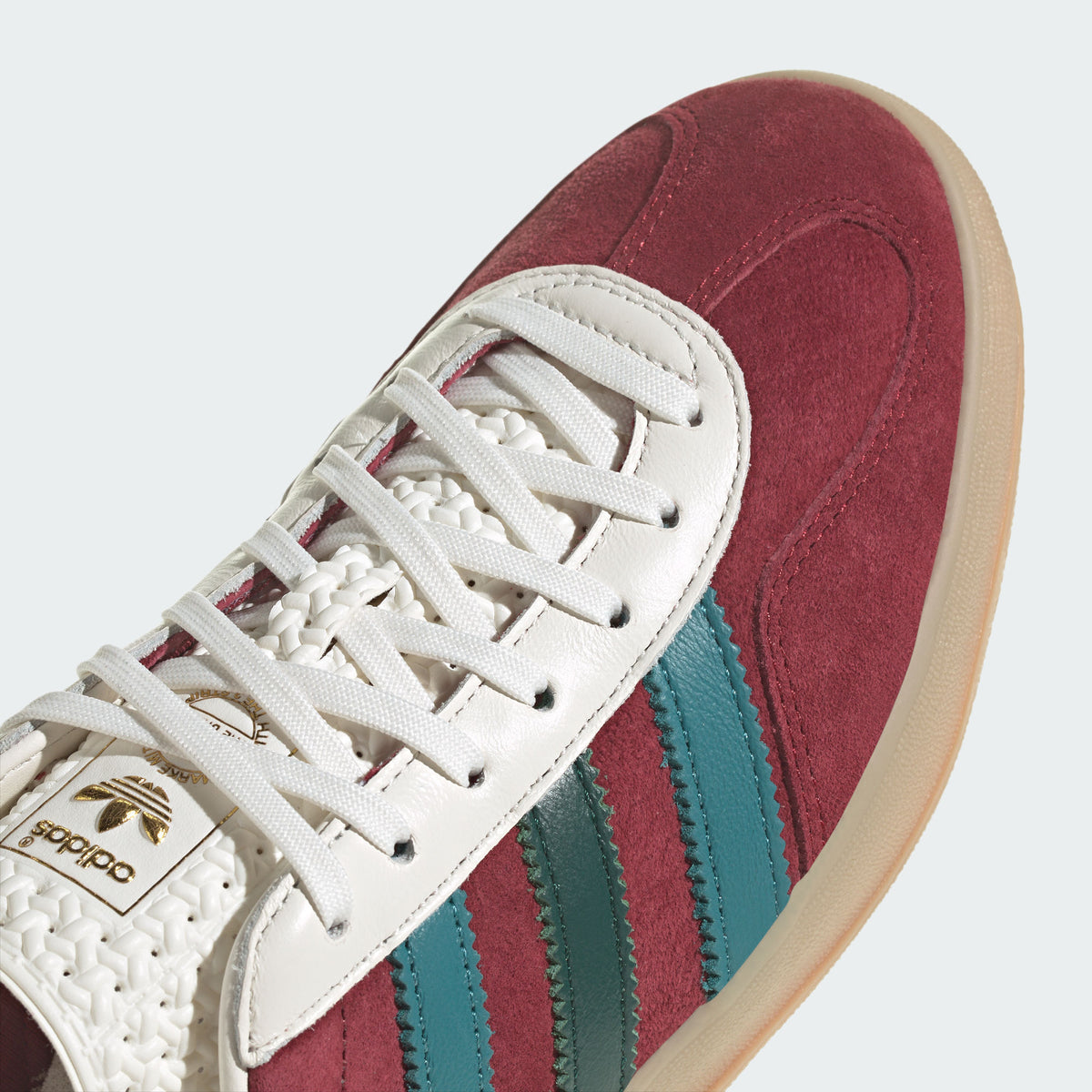 Adidas Gazelle Indoor Sneakers - Better Scarlet / Chalk White / Gold - view 1