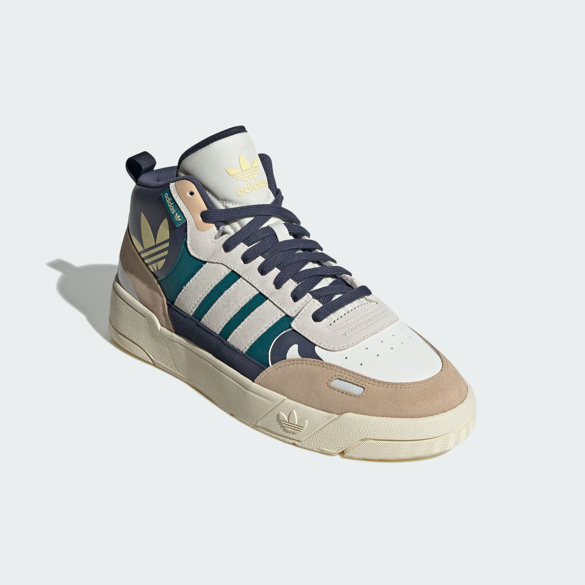 Adidas POST UP Sneakers - White / Navy / Khaki Brown / Yellow - view 8