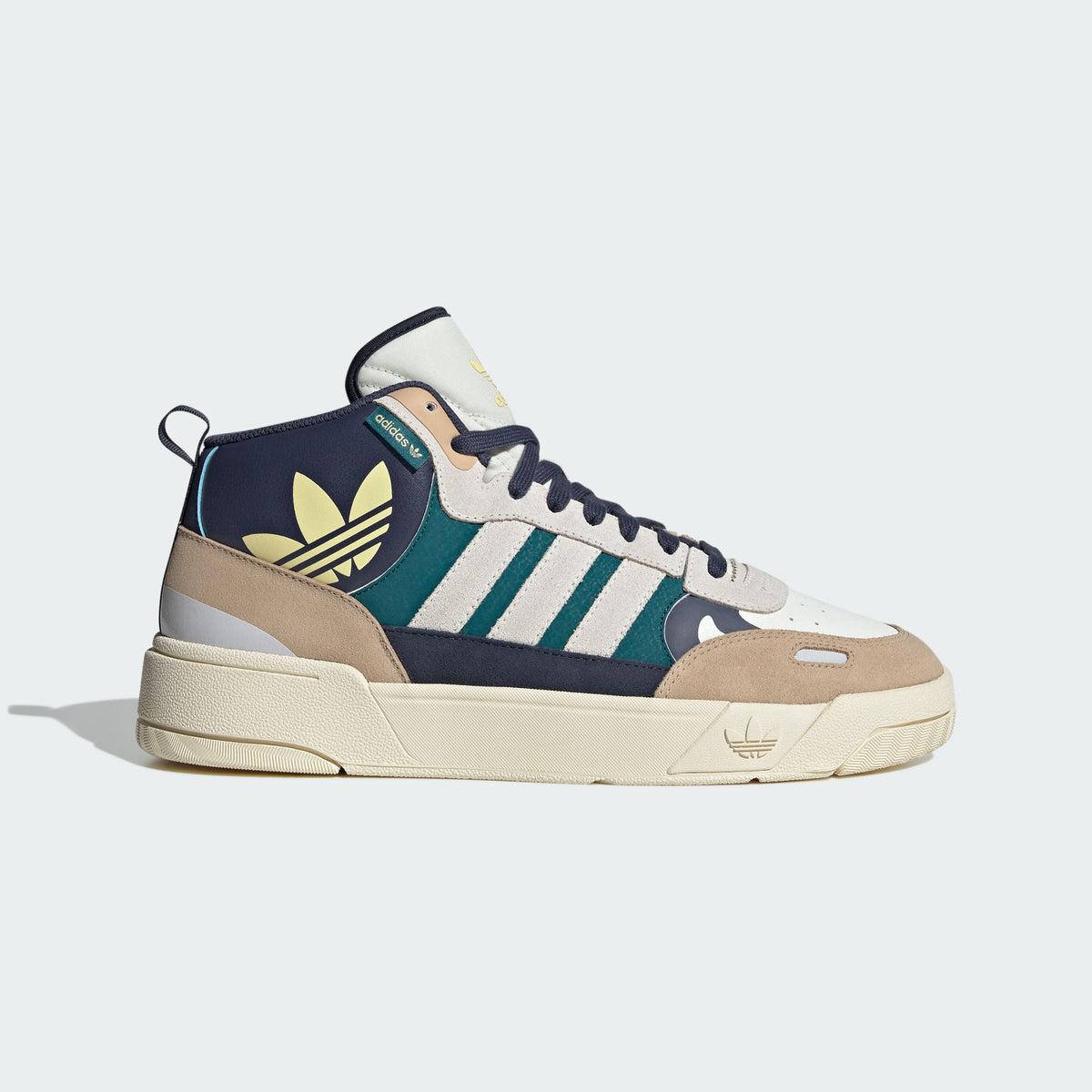 Adidas POST UP Sneakers - White / Navy / Khaki Brown / Yellow - view 4