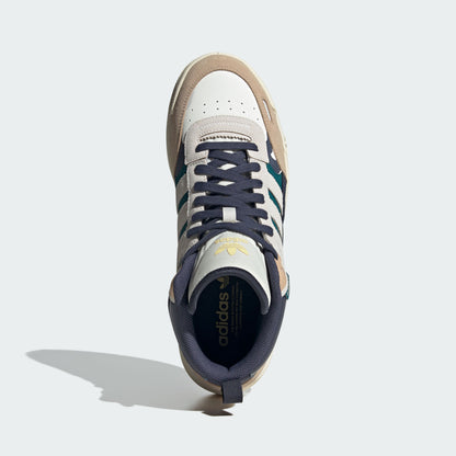 Adidas POST UP Sneakers - White / Navy / Khaki Brown / Yellow - view 6