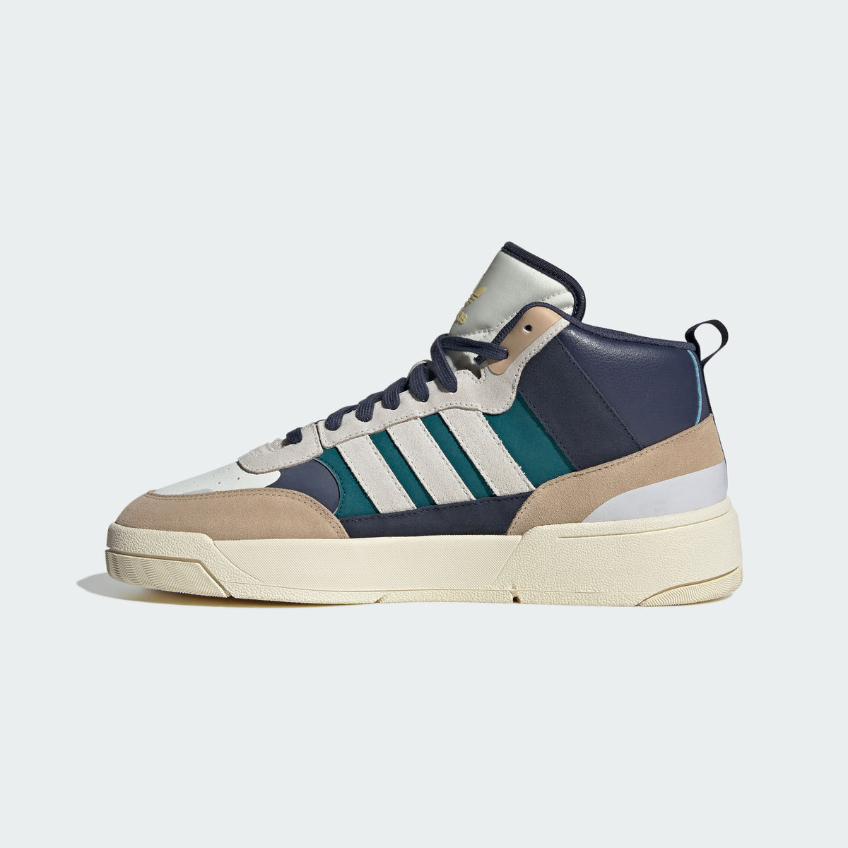 Adidas POST UP Sneakers - White / Navy / Khaki Brown / Yellow - view 5