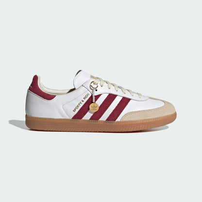 Adidas Sporty & RICH Samba OG Sneakers - White / Red / Light Brown - view 2