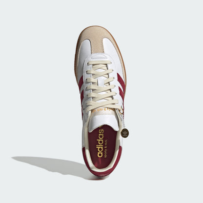 Adidas Sporty & RICH Samba OG Sneakers - White / Red / Light Brown - view 4