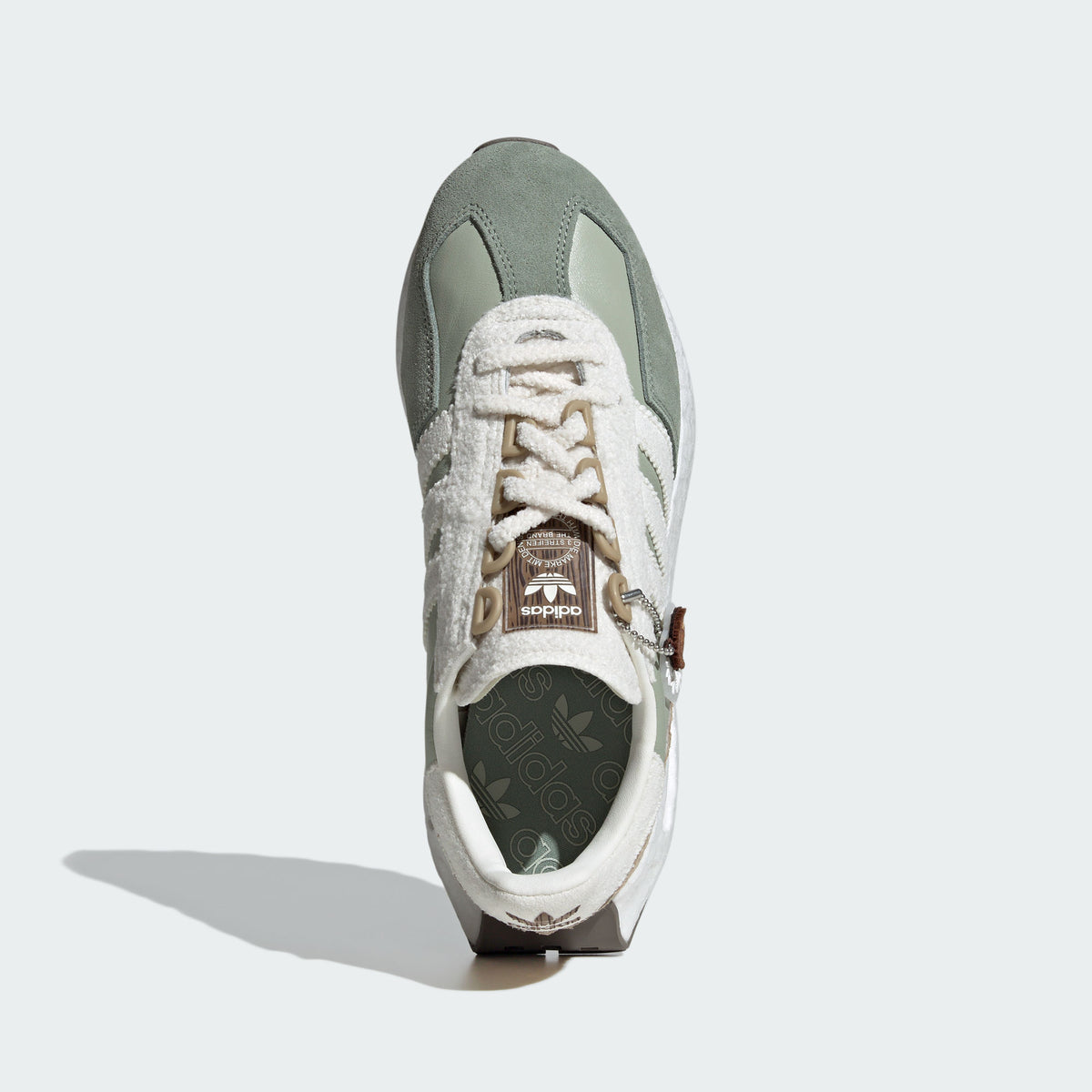 Adidas Retropy E5 Sneakers - Green / Light Khaki / White - view 3