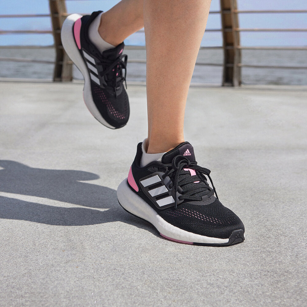 Adidas Pureboost 22 Sneakers - Black / Pink / White - view 1
