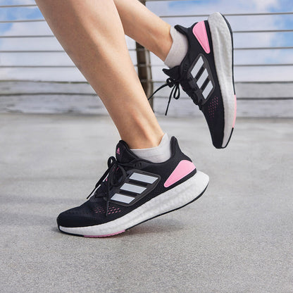 Adidas Pureboost 22 Sneakers - Black / Pink / White - view 2