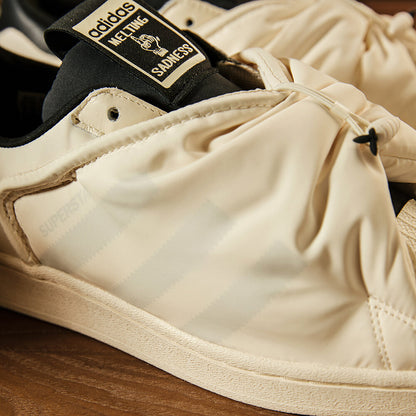 Adidas Melting Sadness Superstar Sneakers - White / Black / Silver White - view 3