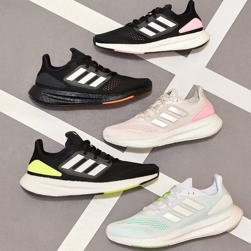 Adidas Pureboost 22 Sneakers - Black / Pink / White - view 4