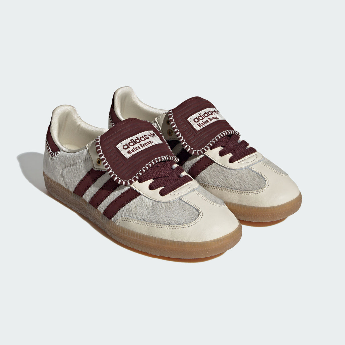 Adidas Wales Bonner Samba PONY Tonal Sneakers - Off White / Coffee Brown - view 4