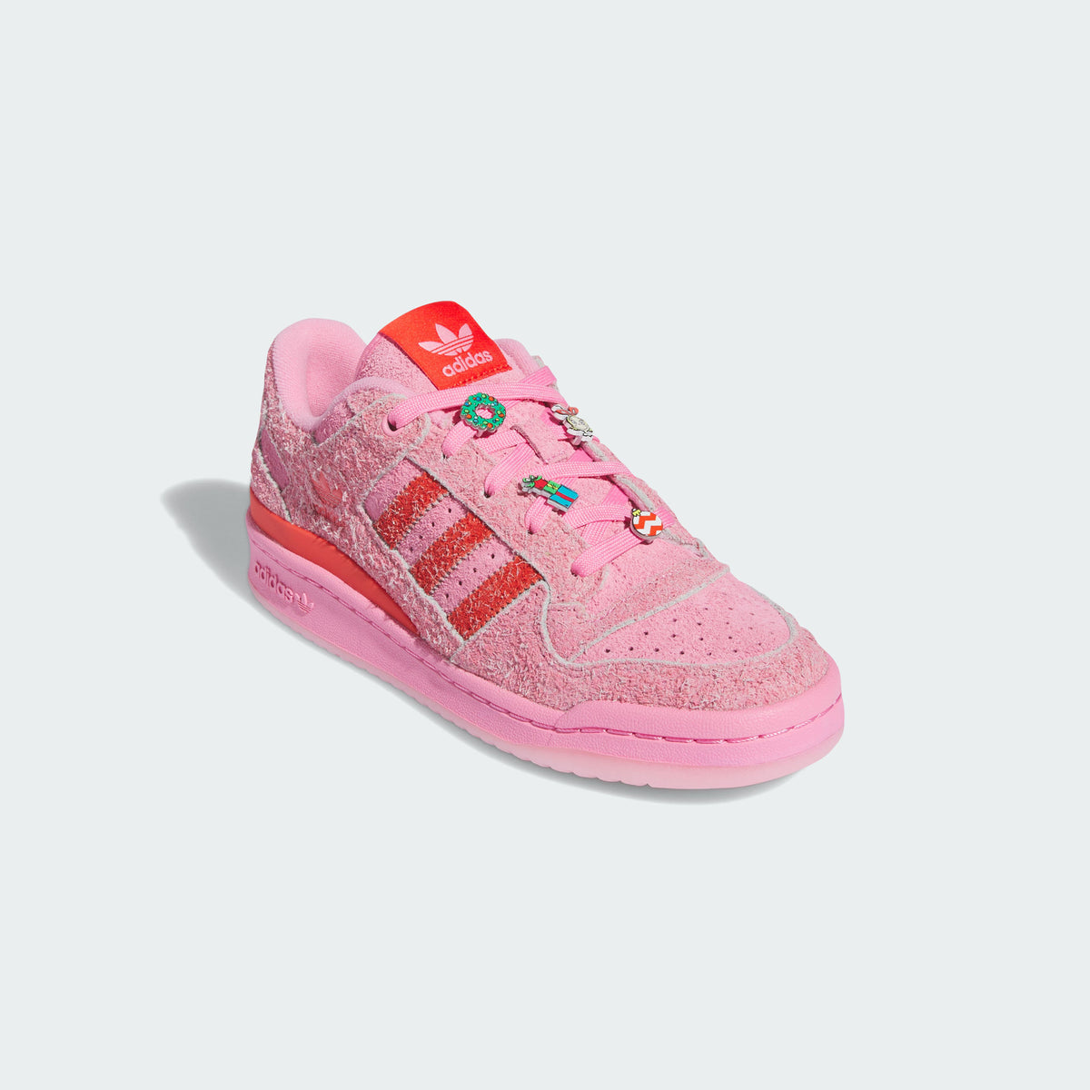 Adidas THE Grinch Forum LOW CL Sneakers - Pink - view 5