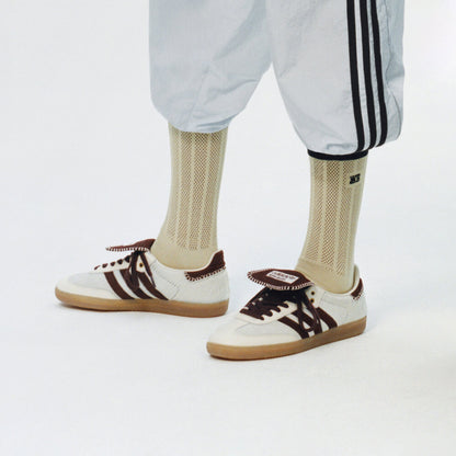 Adidas Wales Bonner Samba PONY Tonal Sneakers - Off White / Coffee Brown - view 2