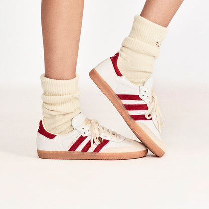 Adidas Sporty & RICH Samba OG Sneakers - White / Red / Light Brown - view 1