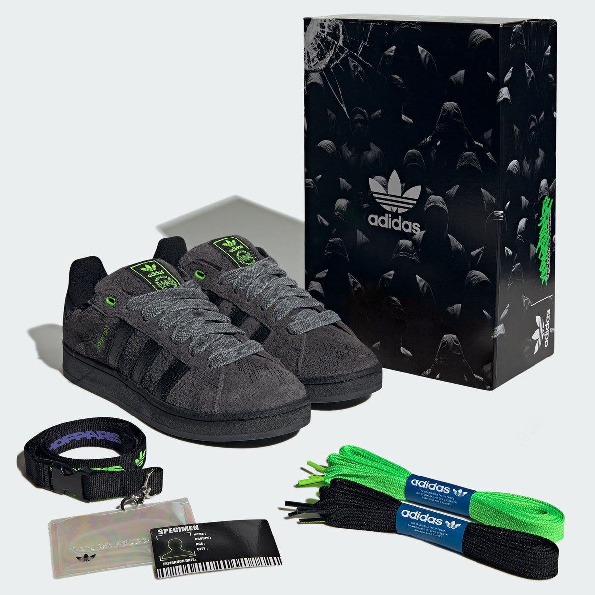 Adidas Youth OF Paris Campus 00S Sneakers - Black - view 4