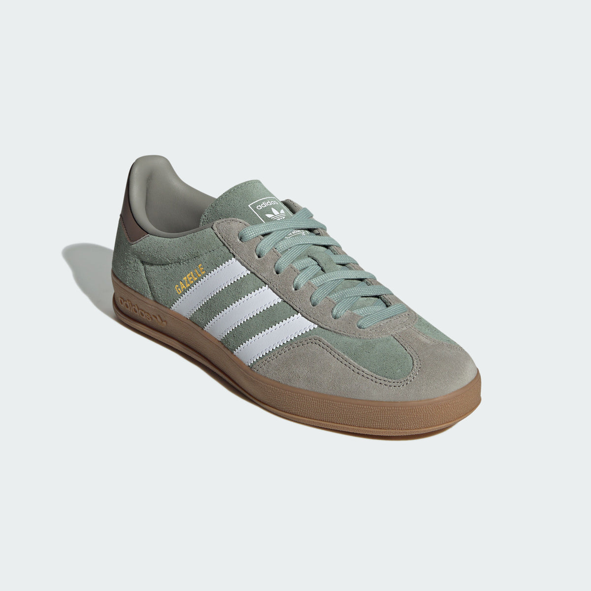 Adidas Gazelle Indoor Sneakers - Pebble Grey / Silver Sage / White - view 7