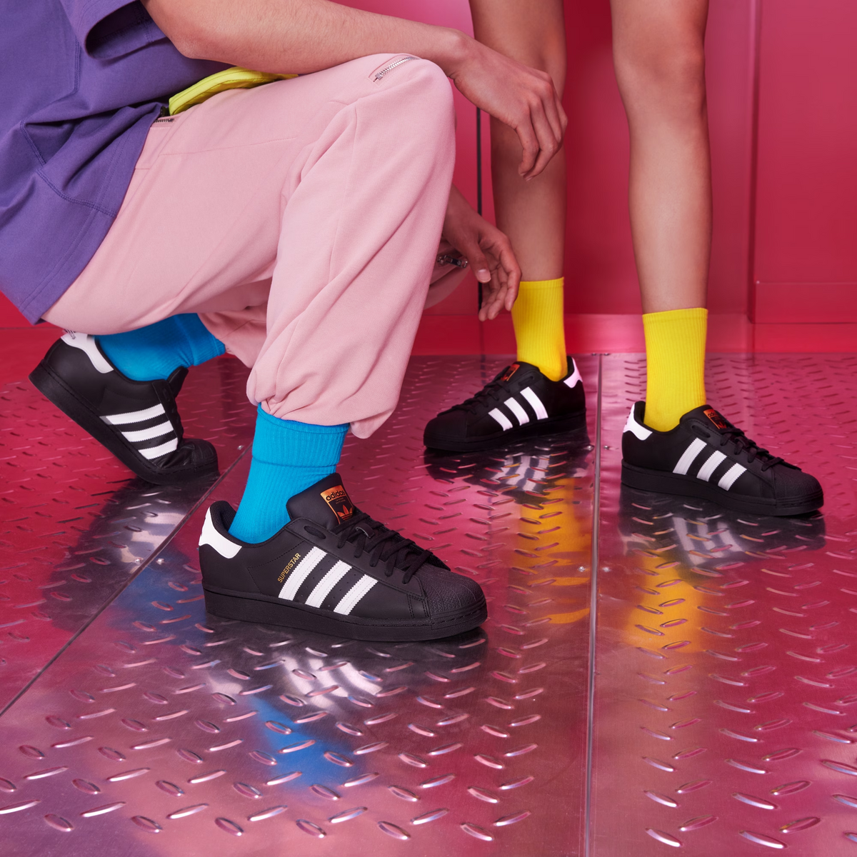 Adidas Superstar Sneakers - Core Black / White - view 1