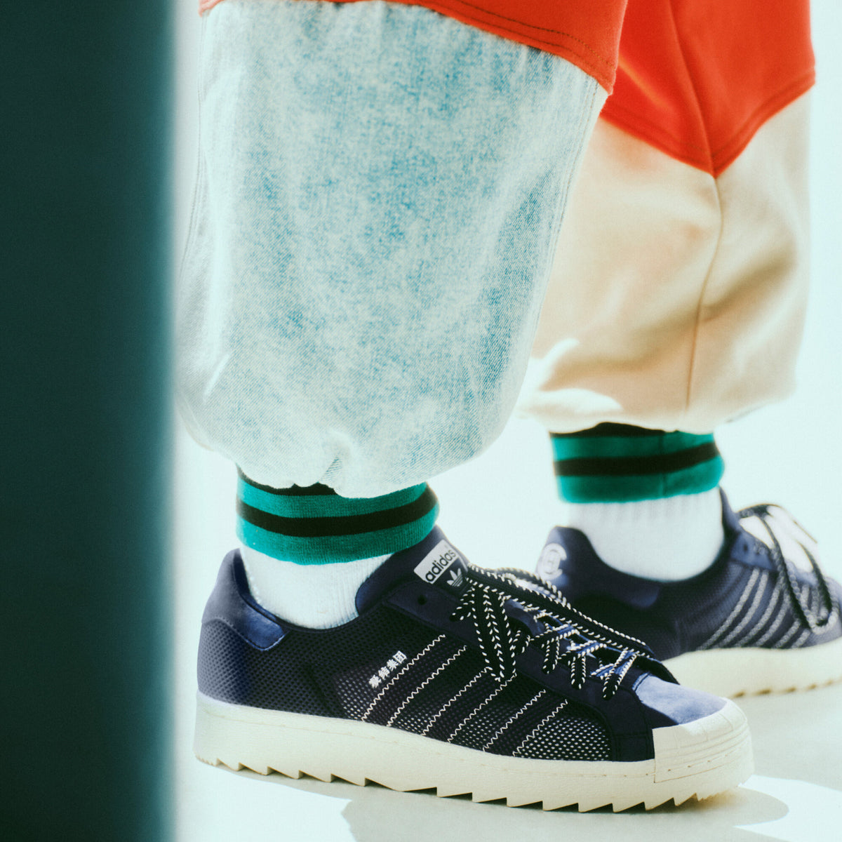 Adidas CLOT Superstar B Sneakers - Night Indigo / Wonder White / White - view 1