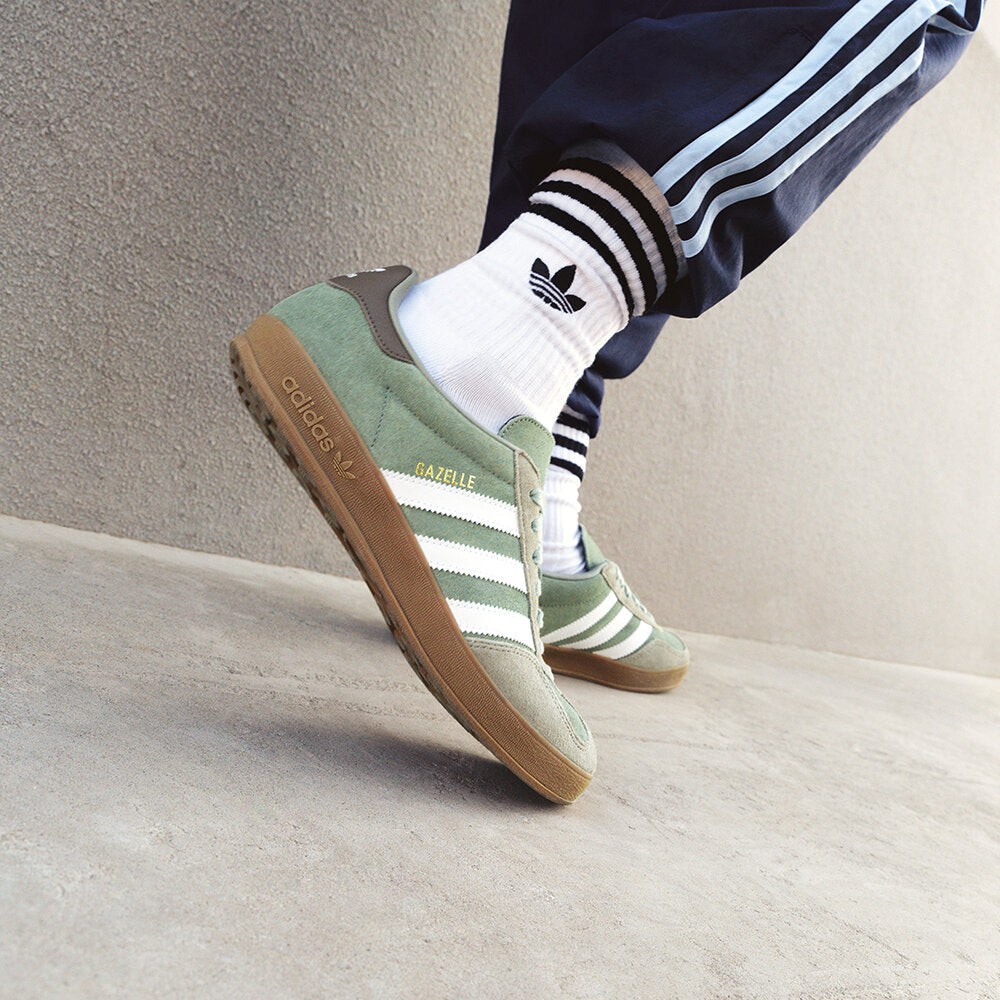 Adidas Gazelle Indoor Sneakers - Pebble Grey / Silver Sage / White - view 2