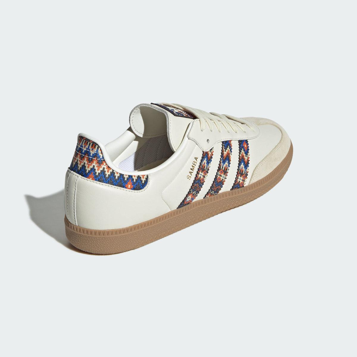 Adidas Samba OG Sneakers - Chalk White / Blue Bird / Textured Orange - view 6