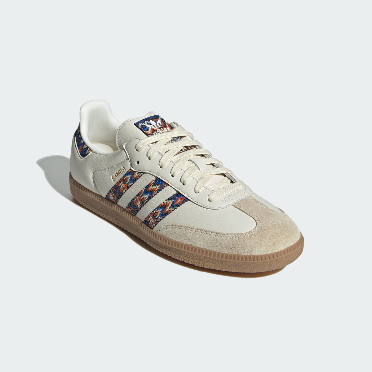 Adidas Samba OG Sneakers - Chalk White / Blue Bird / Textured Orange - view 5