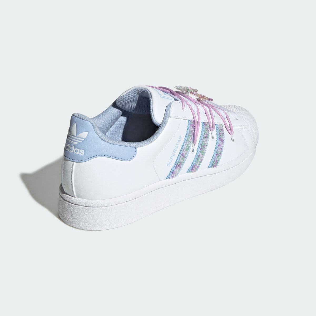 Adidas Superstar II W Sneakers - White / Pale Pink Blue / Soft Purple - view 6