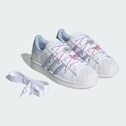Adidas Superstar II W Sneakers - White / Pale Pink Blue / Soft Purple - view 7