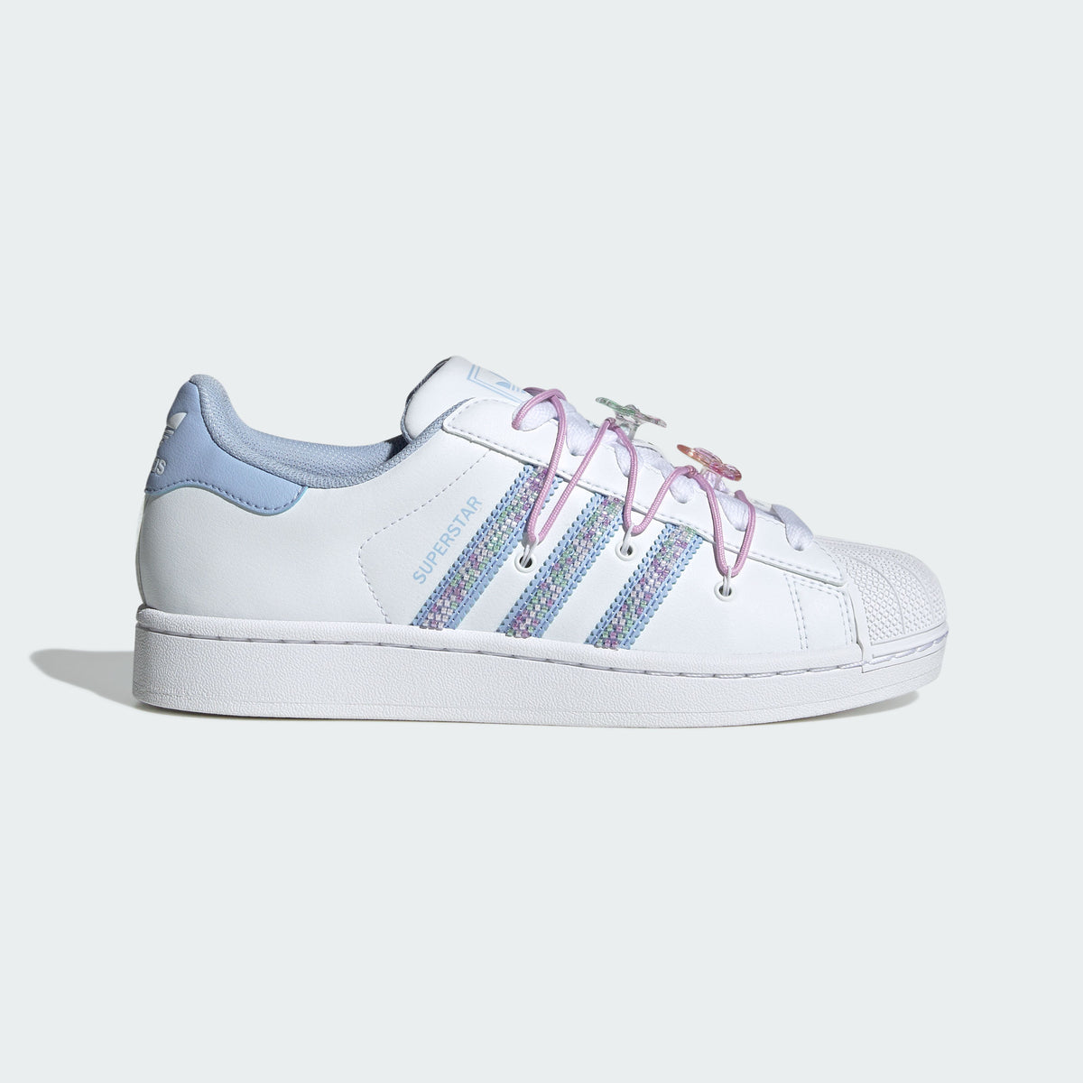 Adidas Superstar II W Sneakers - White / Pale Pink Blue / Soft Purple - view 1