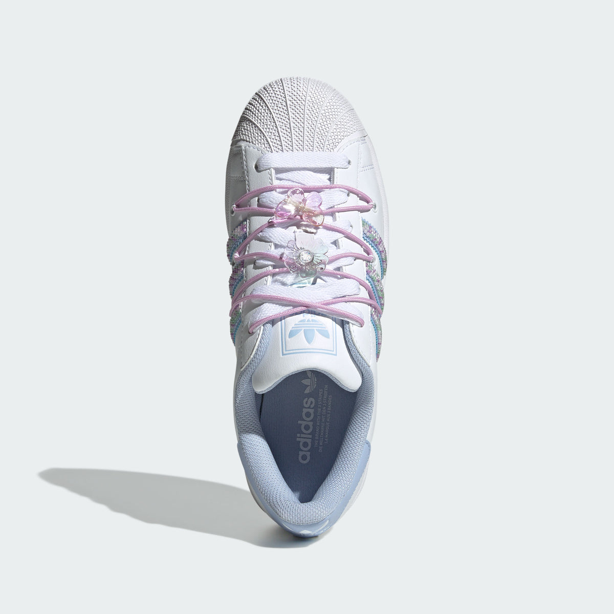 Adidas Superstar II W Sneakers - White / Pale Pink Blue / Soft Purple - view 3