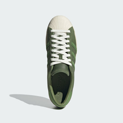 Adidas Superstar Vintage Sneakers - Green / Off White - view 3