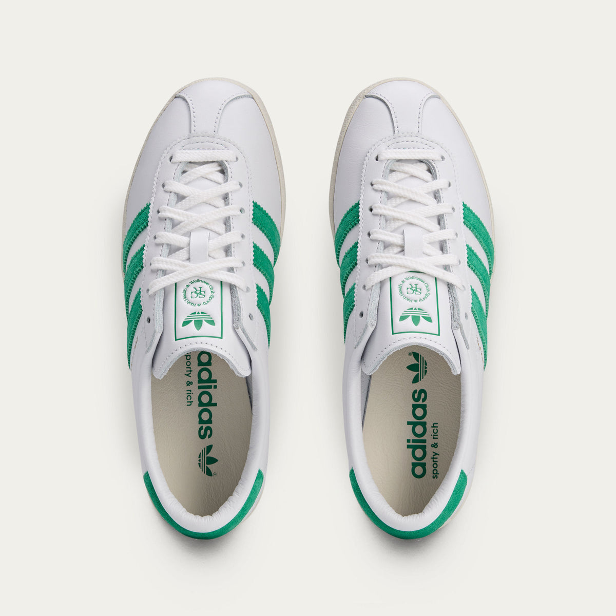 Adidas Blanc Sporty & RICH Sneakers - White / Chalk White / Lawn Green - view 6