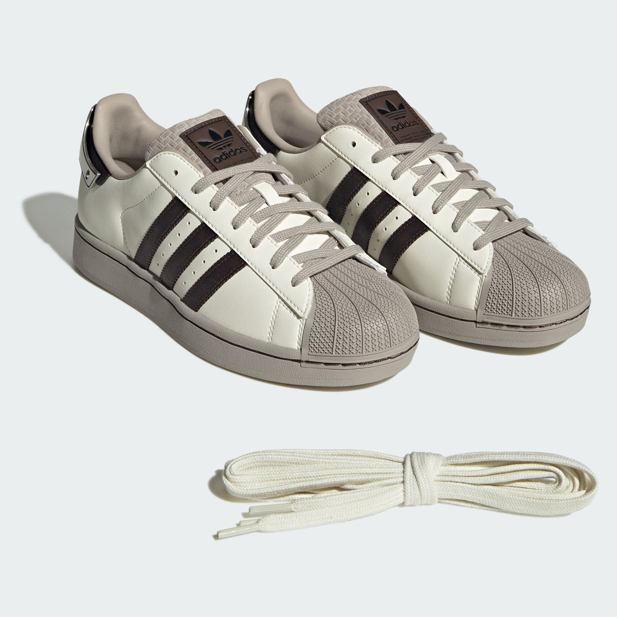 Adidas Superstar II Sneakers - Chalk White / Brown / Collegiate Silver Grey - view 7
