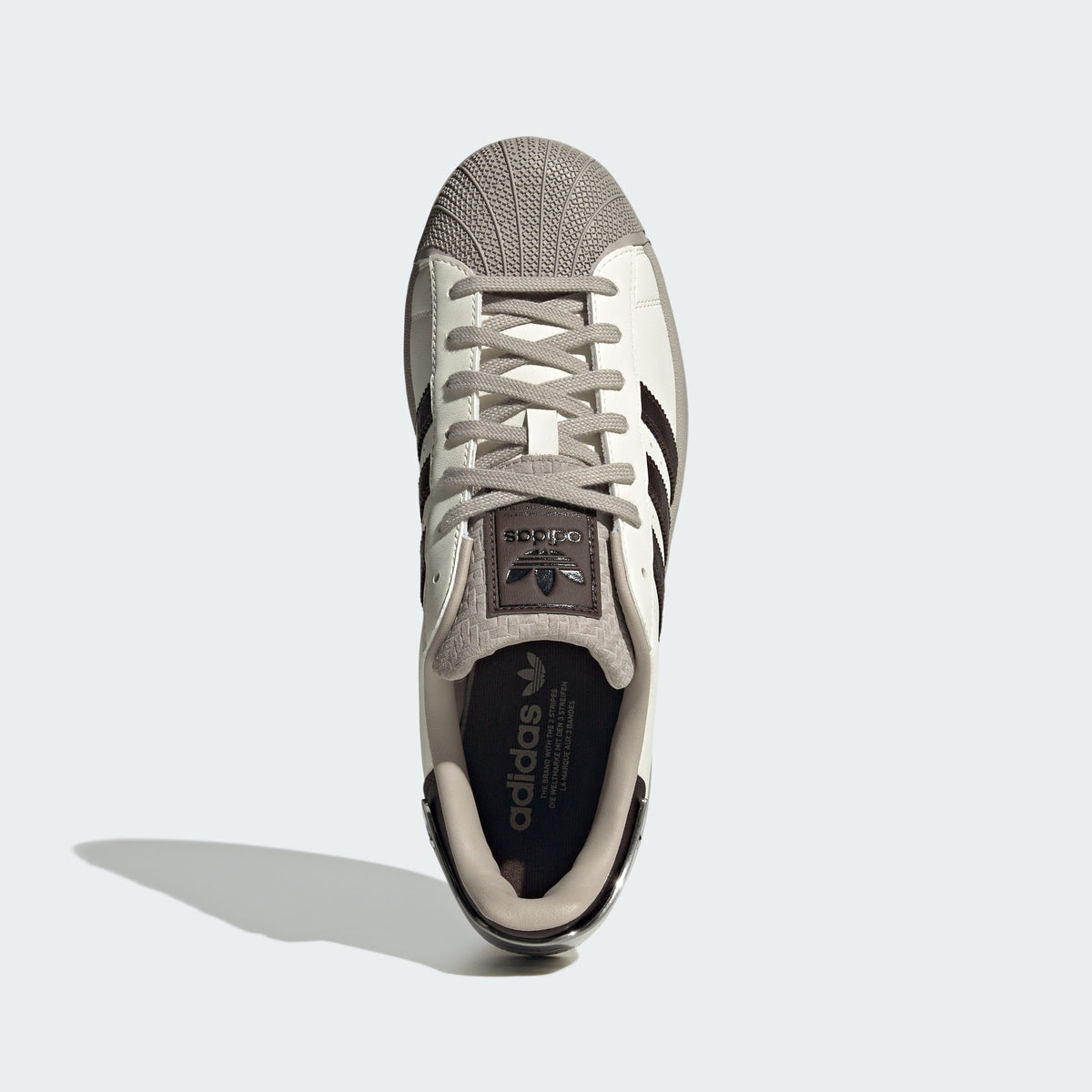Adidas Superstar II Sneakers - Chalk White / Brown / Collegiate Silver Grey - view 3