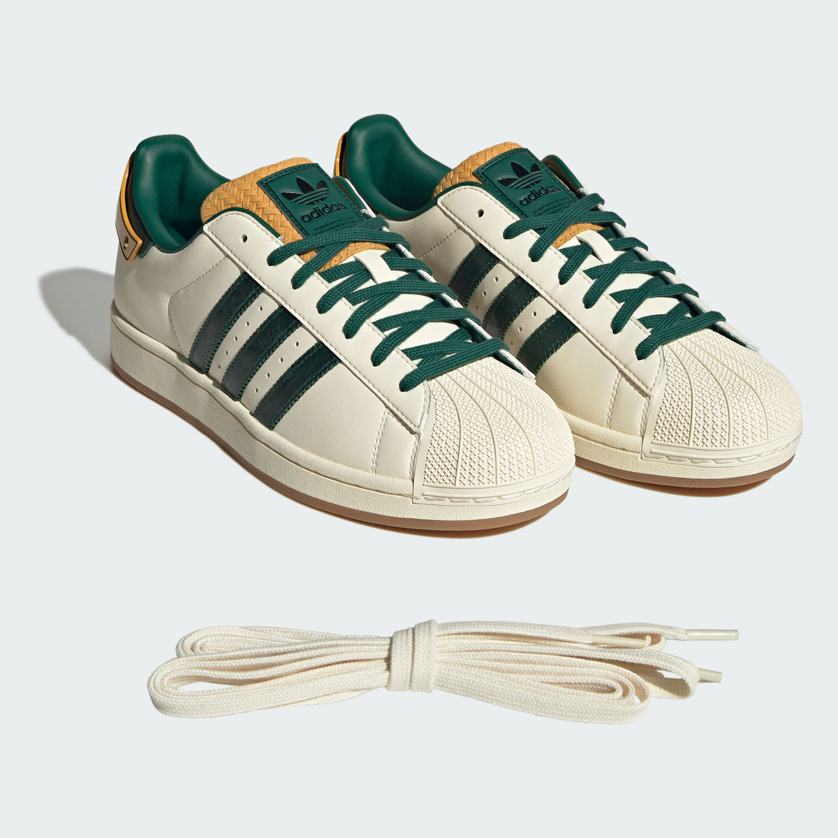 Adidas Superstar II Sneakers - Chalk White / Brown / Collegiate Silver Grey - view 7