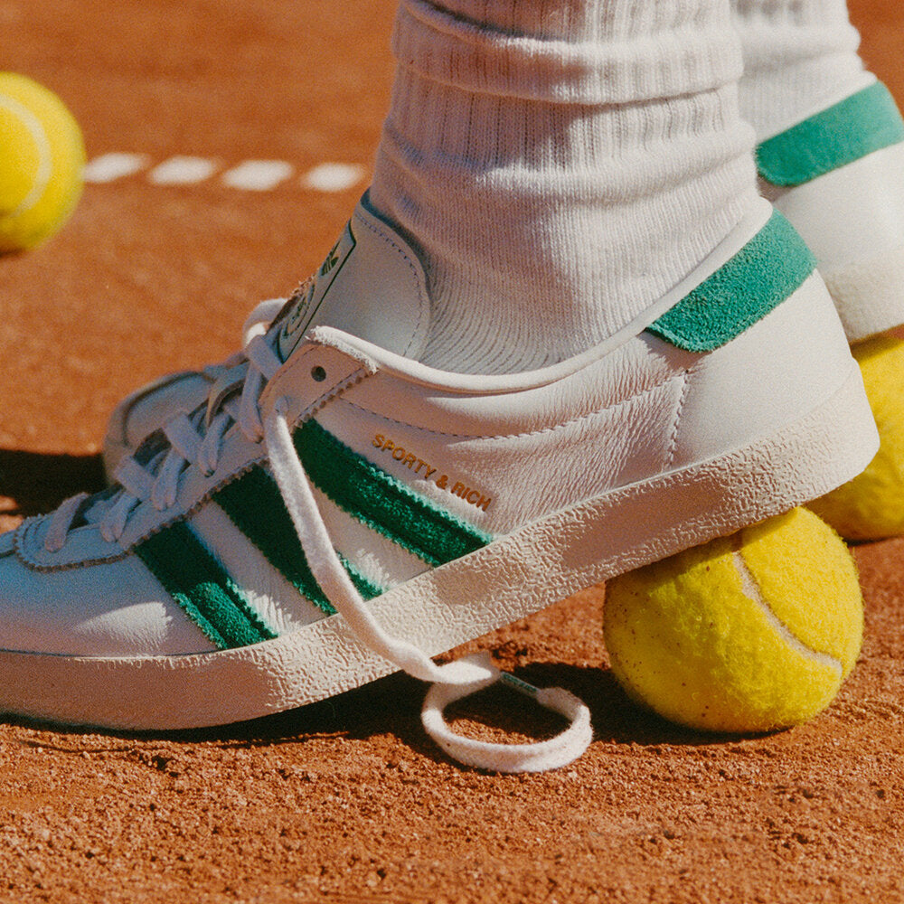 Adidas Blanc Sporty & RICH Sneakers - White / Chalk White / Lawn Green - view 1