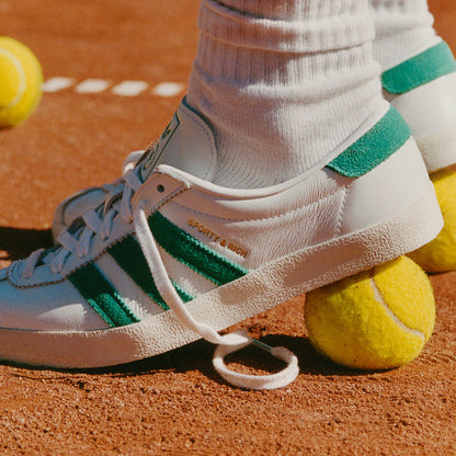 Adidas Blanc Sporty & RICH Sneakers - White / Chalk White / Lawn Green - view 1