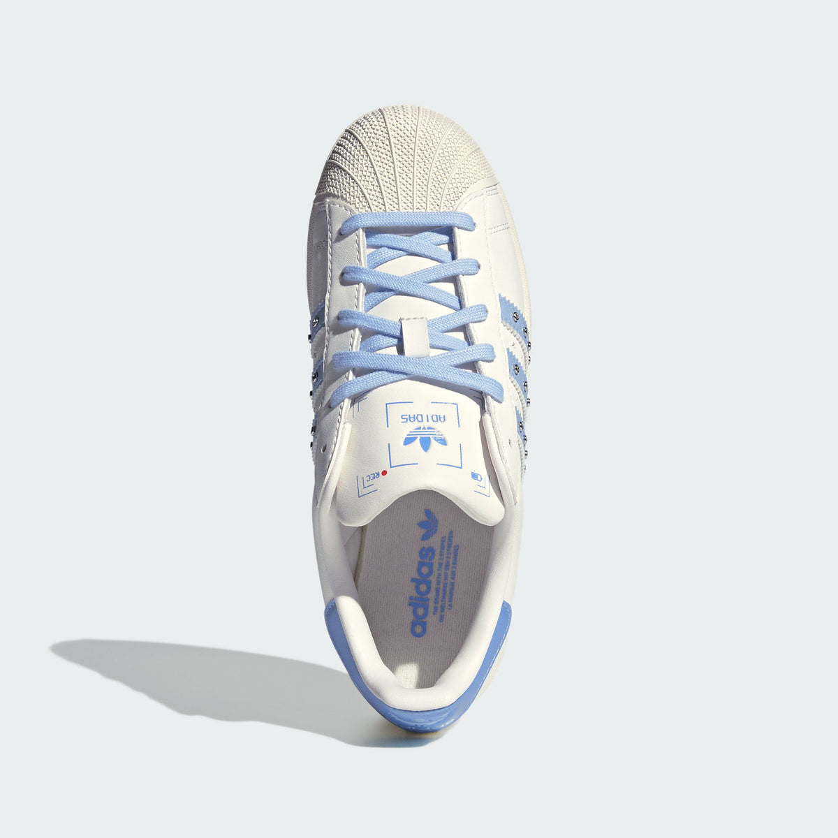 Adidas Superstar II W Sneakers - White / Pale Blue - view 3