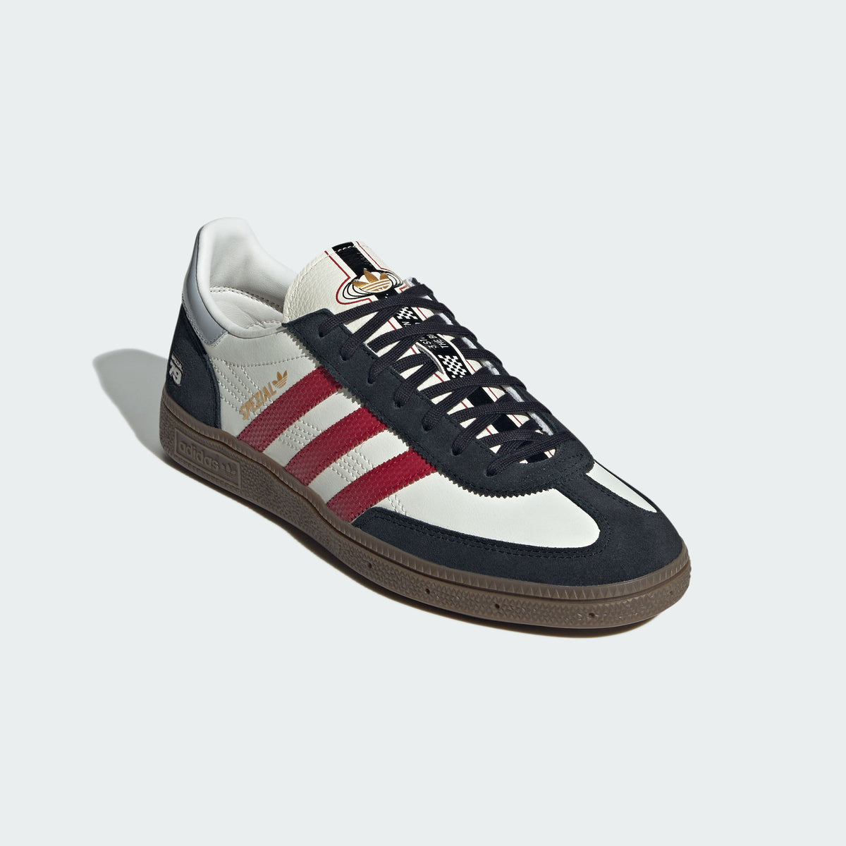 Adidas Handball Spezial Sneakers - Chalk White / Victory Red / Black - view 5