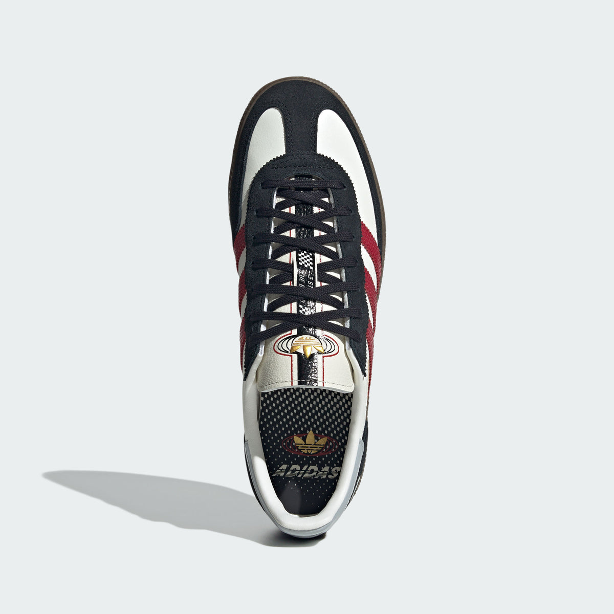 Adidas Handball Spezial Sneakers - Chalk White / Victory Red / Black - view 3