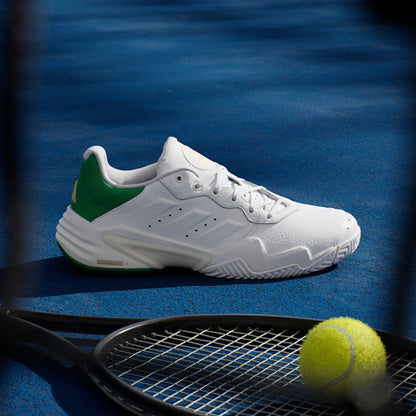 Adidas Barricade 13 M Leather Sneakers - White / Green - view 1