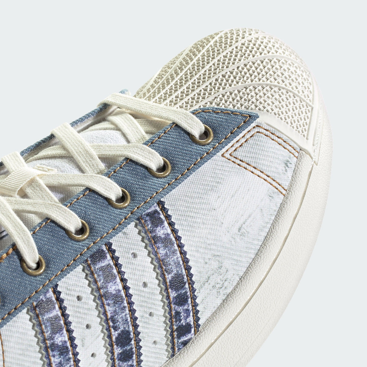 Adidas Superstar II Sneakers - Chalk White / Soft Ink Blue - view 8