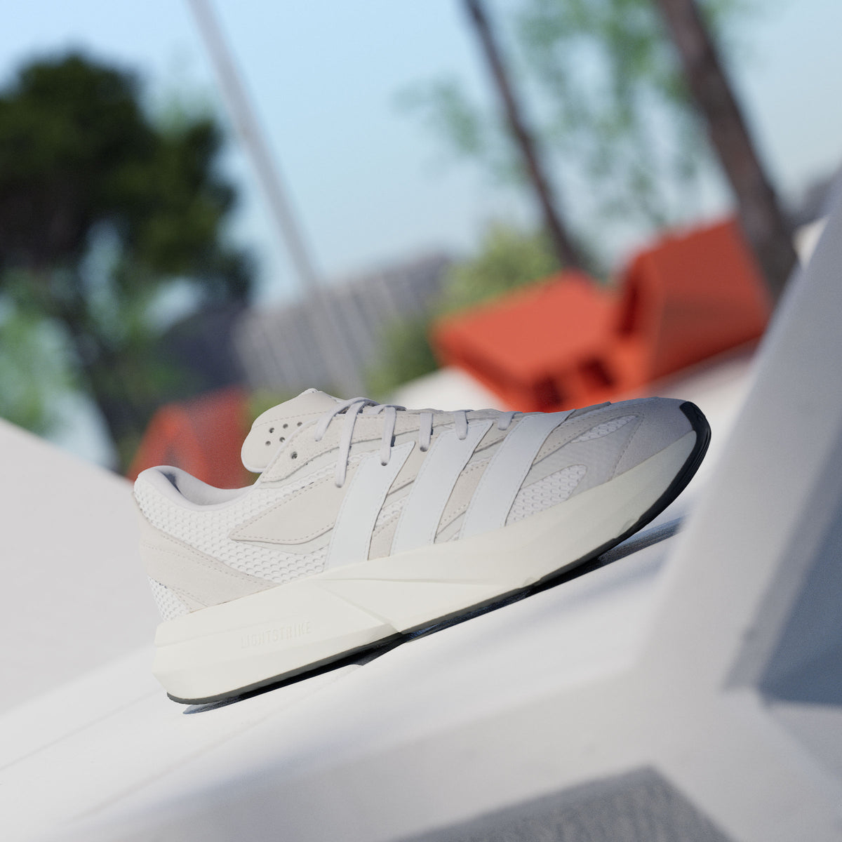 Adidas Lightblaze Sneakers - Crystal White / White / Light Grey - view 3