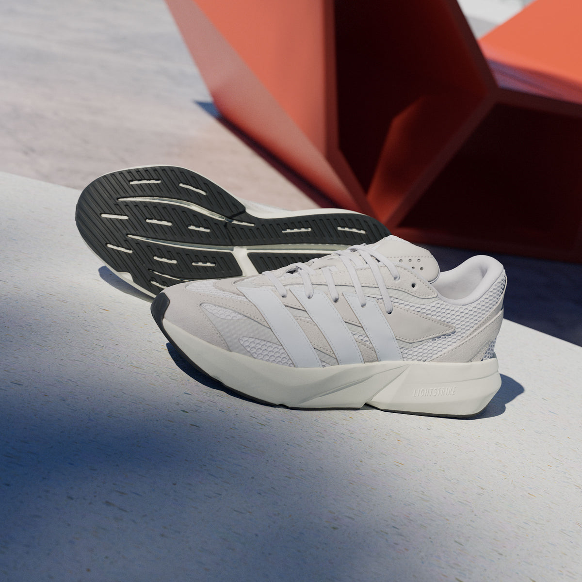 Adidas Lightblaze Sneakers - Crystal White / White / Light Grey - view 5