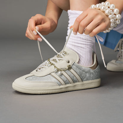Adidas Samba OG Sneakers - Wonder White / Crystal White / Light Grey - view 4