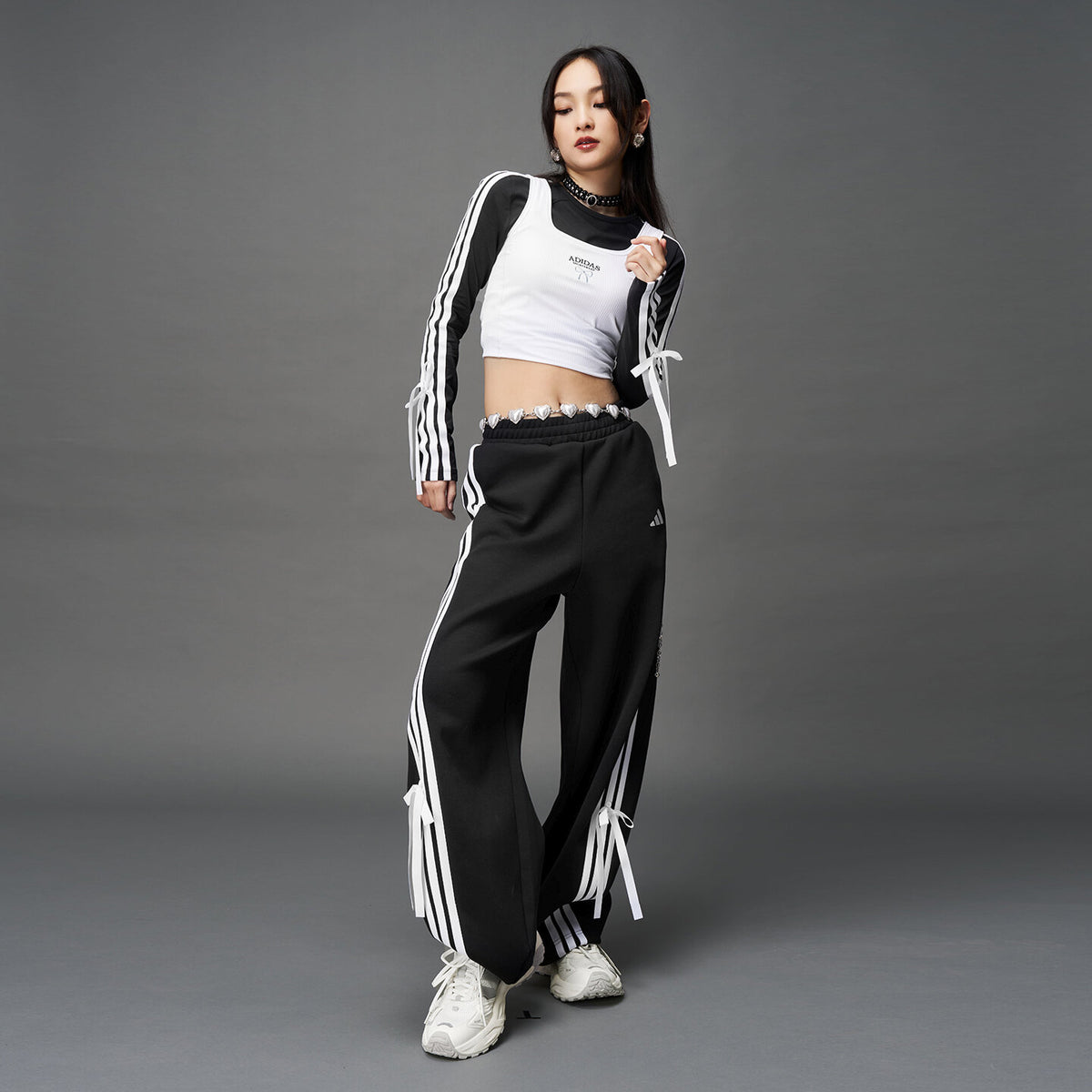 Adidas XLG Storm EDGE Sneakers - Crystal White / Black / Light Grey - view 2