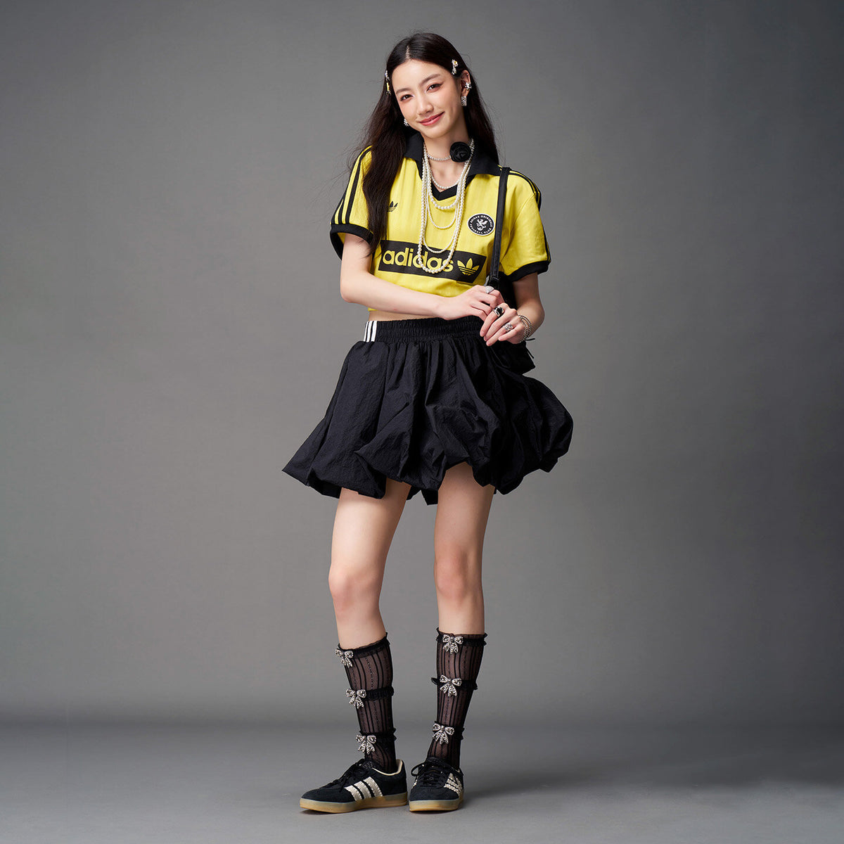 Adidas Gazelle Indoor W Sneakers - Black / Off White / Resin Yellow - view 4