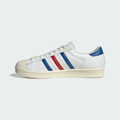 Adidas Superstar Vintage MiG Sneakers - Crystal White / Blue / Better Scarlet - view 3