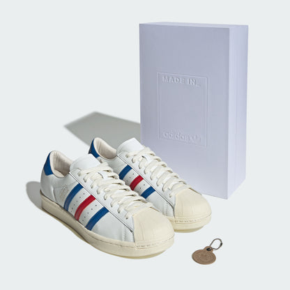 Adidas Superstar Vintage MiG Sneakers - Crystal White / Blue / Better Scarlet - view 8