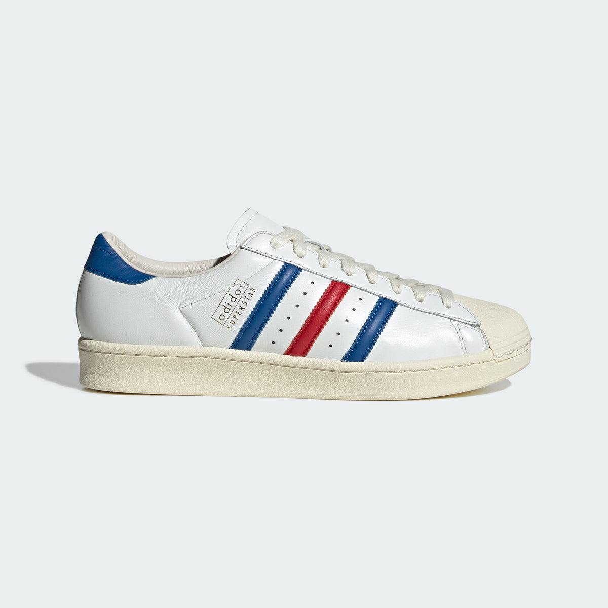 Adidas Superstar Vintage MiG Sneakers - Crystal White / Blue / Better Scarlet - view 2